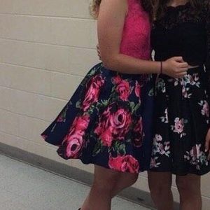 two piece homecoming dress